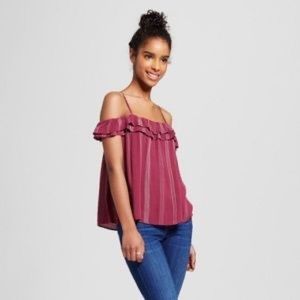Off the shoulder with straps top